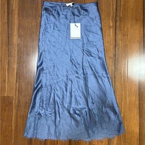 reformation carolina silk skirt